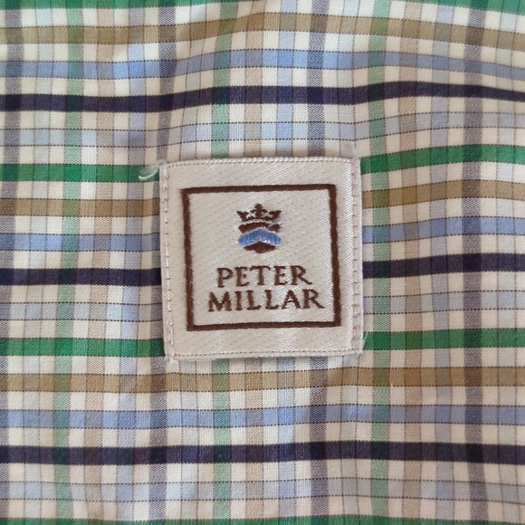 Peter Millar Men’s L Plaid Check Long Sleeve Button Down Shirt - Picture 4 of 9